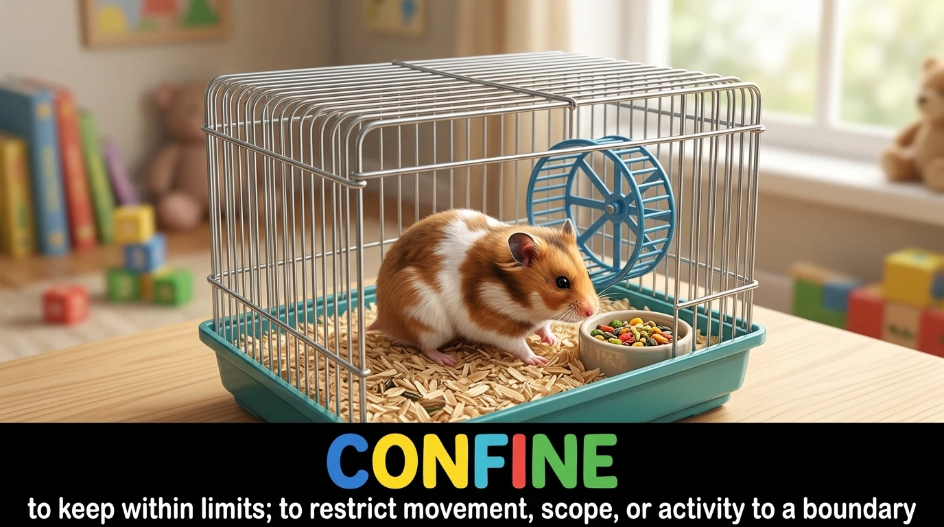 English Illustration for confine